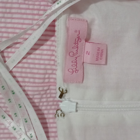 💞HTF Lilly Pulitzer💞 - Valentina One Shoulder Seersucker Dress - Picture 3 of 16